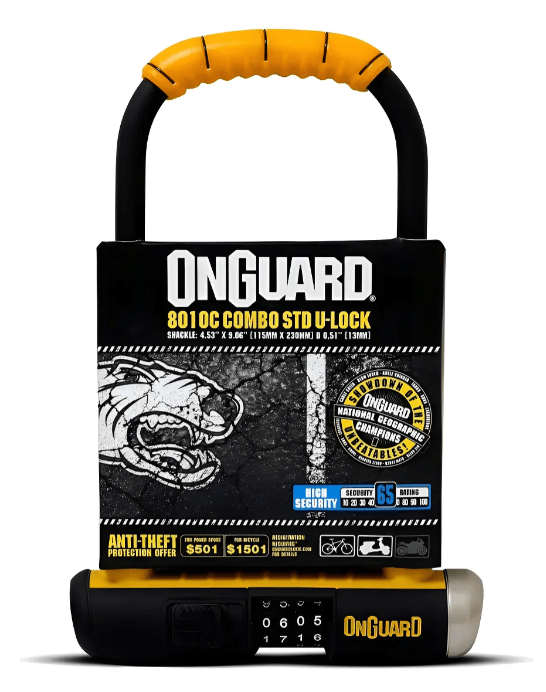 Candado Bicicleta Onguard U-lock Clave Std 115mx230m1