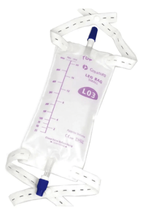 Bolsa De Orina A La Pierna 600 Ml Antireflujo Greatcare1