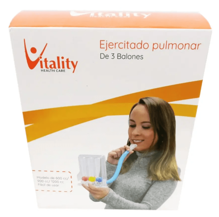 Inspirometro Ejercitador Pulmonar Respiratorio Vitality2