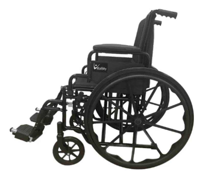 Silla De Ruedas Plegable Doble Cruceta Vitality Reforzada2
