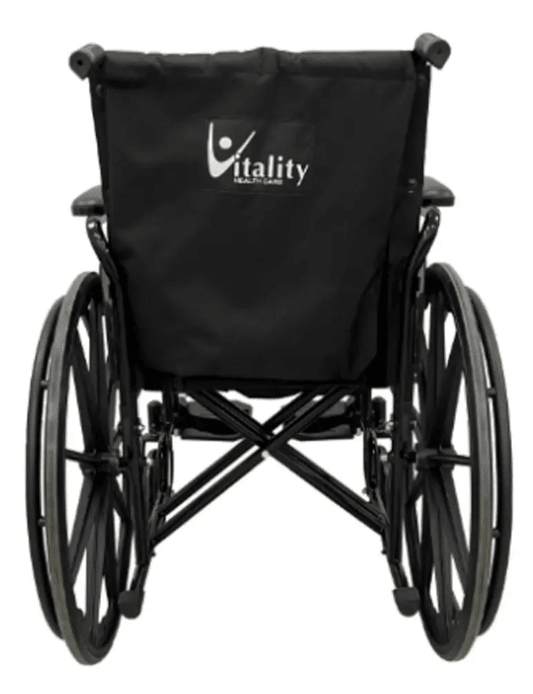 Silla De Ruedas Plegable Doble Cruceta Vitality Reforzada3