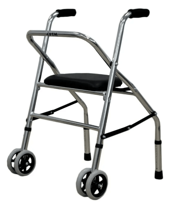 Andador Ortopédico Plegable Asiento Y Ruedas Envío Incluido1