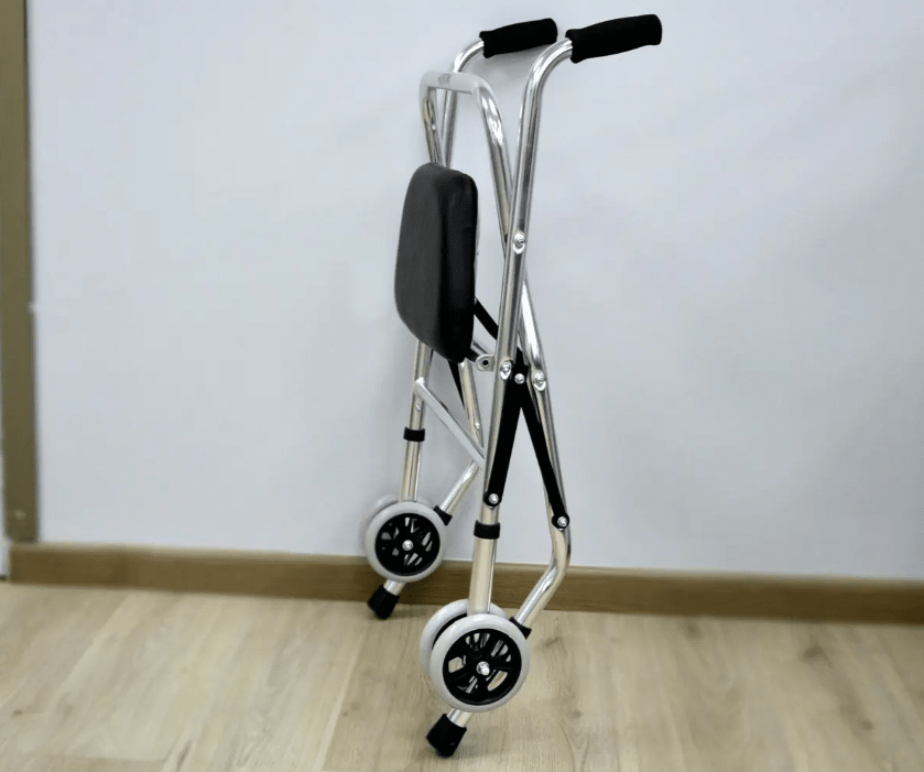 Andador Ortopédico Plegable Asiento Y Ruedas Envío Incluido3