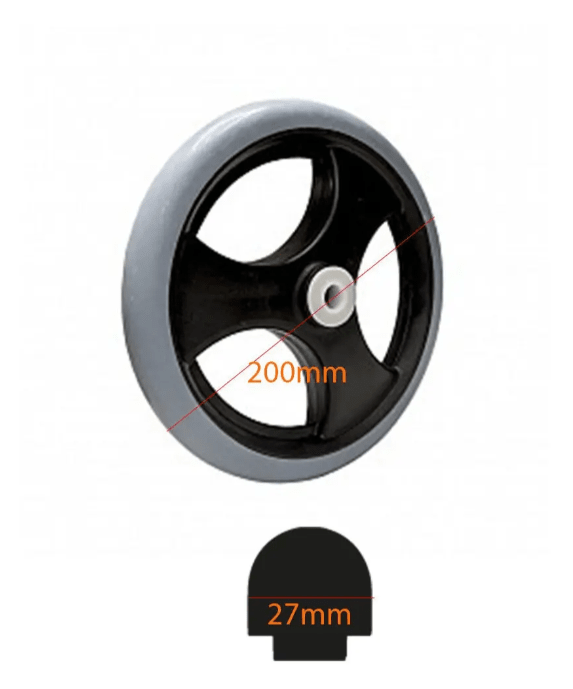Rueda Maciza Aro 8 Repuesto Para Silla De Ruedas 200x27mm2