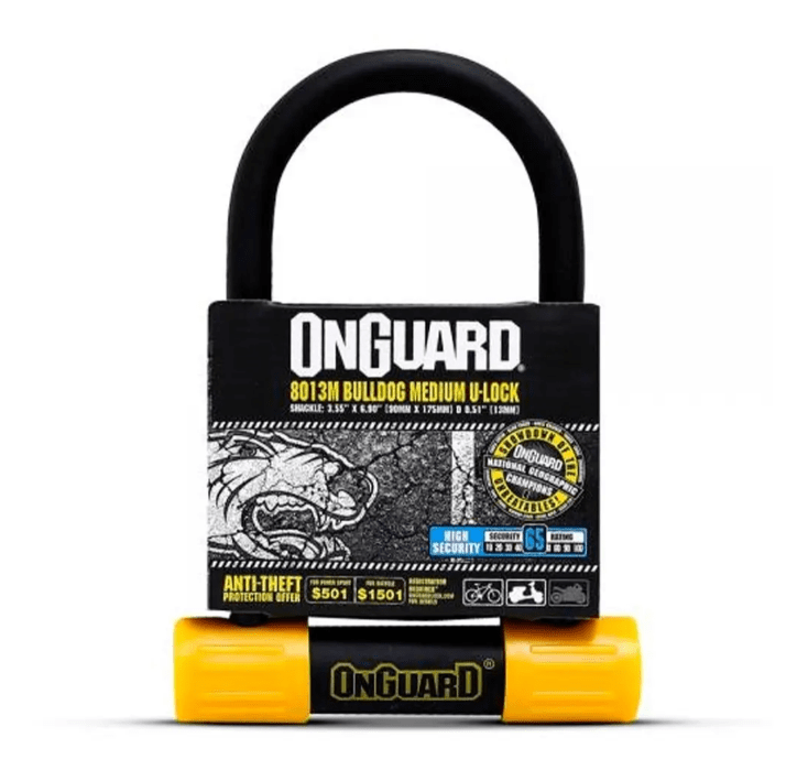 Candado Bicicleta Seguridad On Guard U-lock Bulldog Medium1
