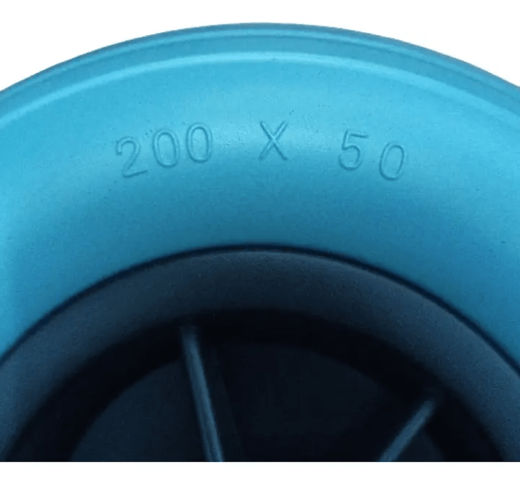 Rueda Maciza Texturada Aro 8 Para Silla De Ruedas 200 X 50mm2