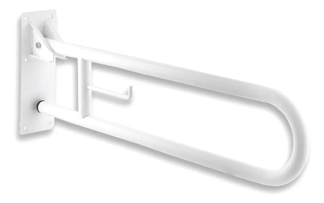 Barra De Baño Agarradera Rebatible Esmaltada Km 70 Cm1