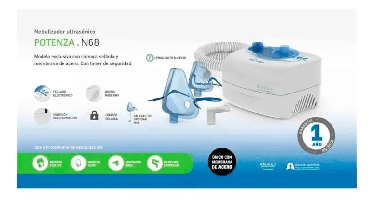 Nebulizador Ultrasonico Silfab Potenza N68 Camara Sellada2