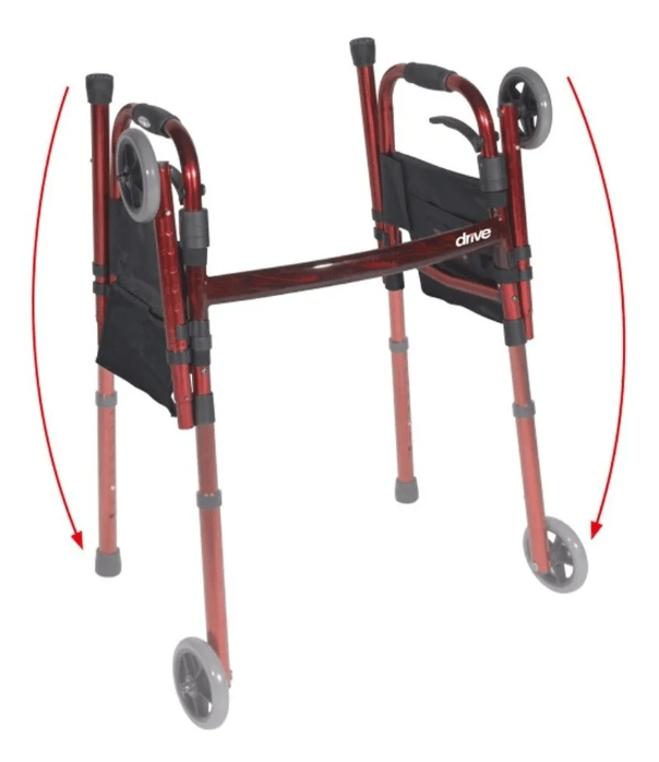 Andador Ortopedico Plegable Con Ruedas Deluxe Drive Medical2