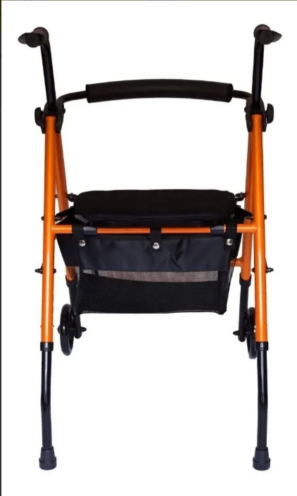 Andador Ortopédico Plegable Ruedas Asiento Bolso De Aluminio3