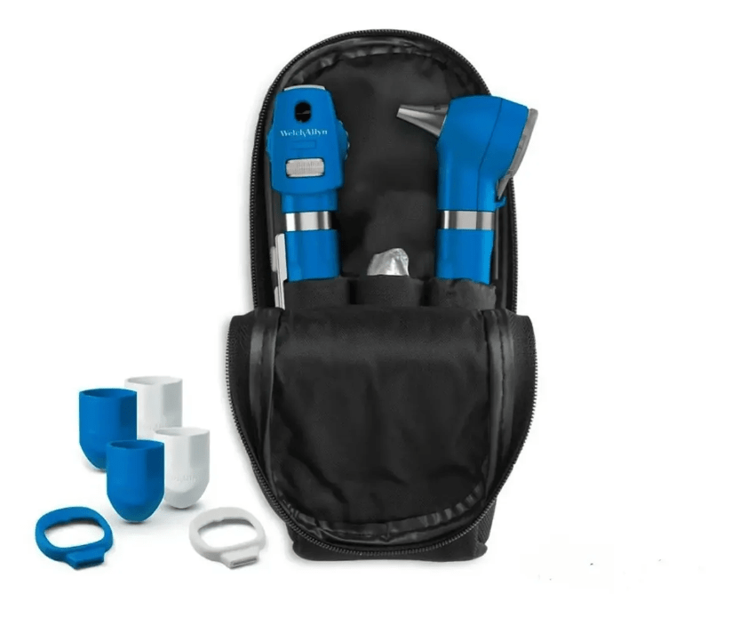 Welch Allyn Set Otoscopio Oftalmoscopio Pocket Led Azul1
