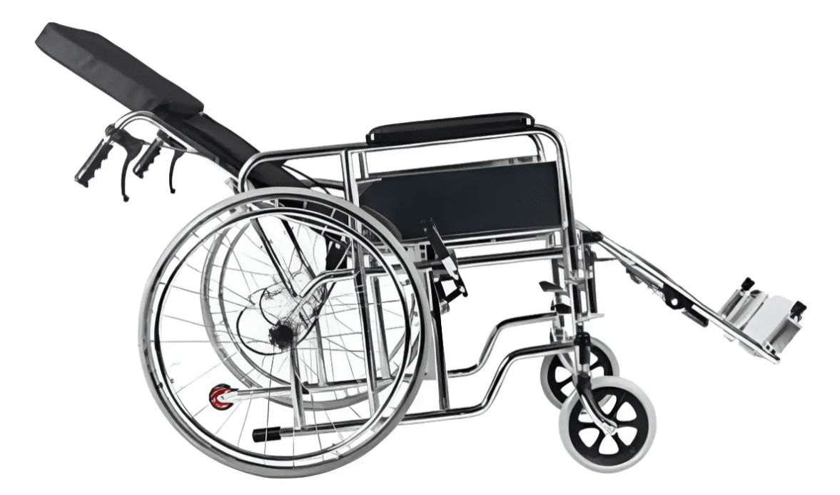Silla De Rueda Neurológica Reclinable Plegable Tipo Camilla1