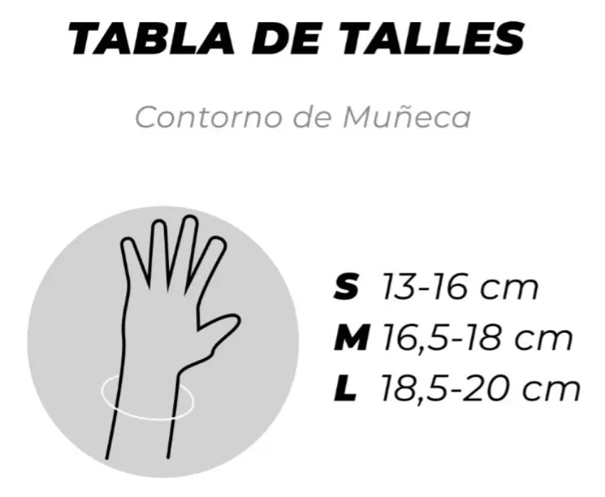 Muñequera Simple Abierta Ptm  M1   Muñeca2