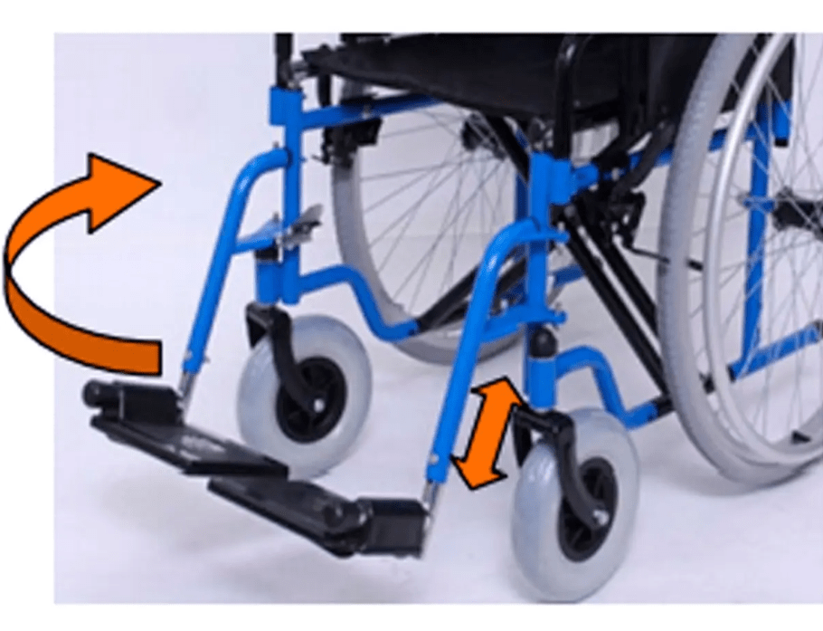 Silla De Ruedas Acero Plegable Desmontable Regulable Nurse3