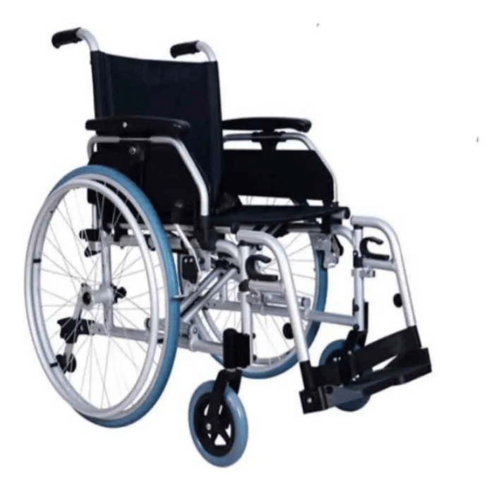 Silla De Ruedas Plegable Doble Cruceta Aluminio Unurse 15kg1