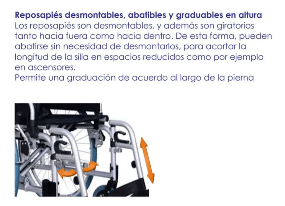Silla De Ruedas Plegable Doble Cruceta Aluminio Unurse 15kg5