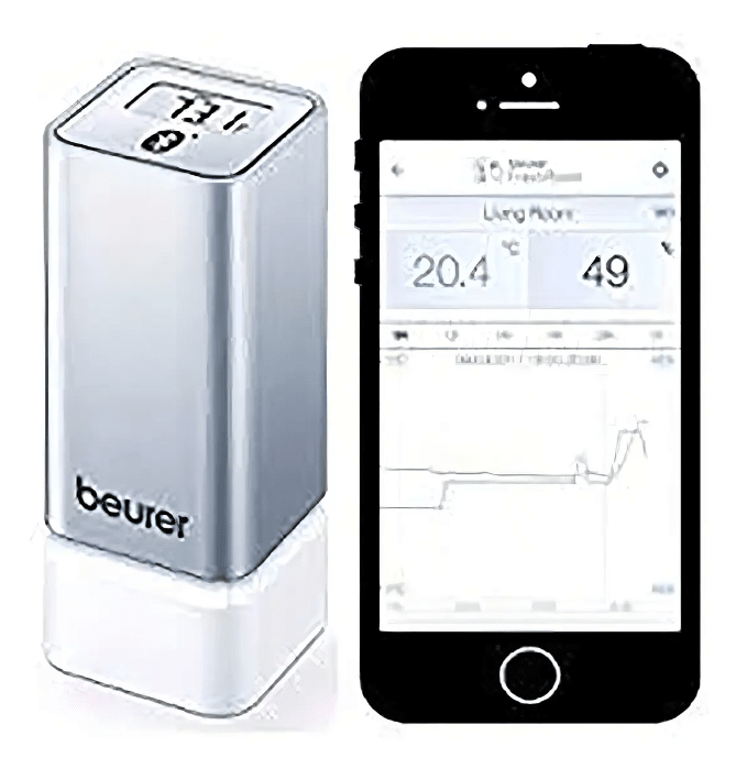 Termohigrometro Ambiental Beurer Hm-55 Bluetooth App Connect2