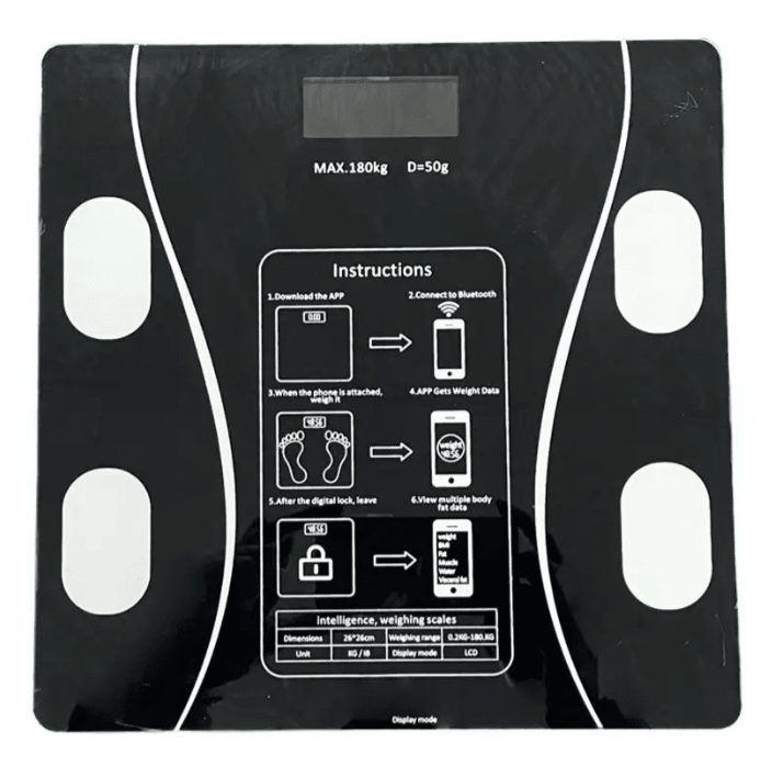 Pesa De Baño Balanza Digital Vitality Bluetooth Imc Grasa3