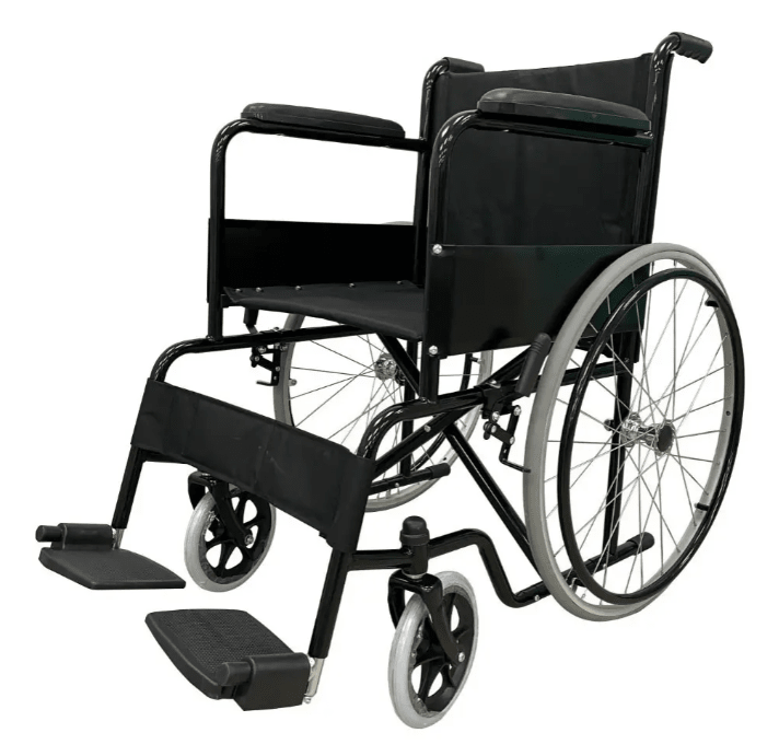 SILLA ESMALTADA FIJA RUEDA MACIZA ASIENTO LONA 875 (SC9001P)1