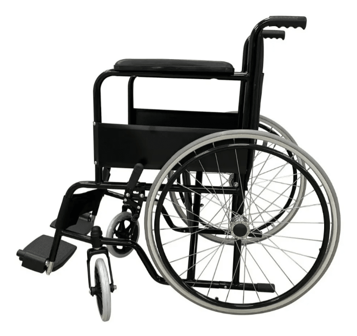 SILLA ESMALTADA FIJA RUEDA MACIZA ASIENTO LONA 875 (SC9001P)2