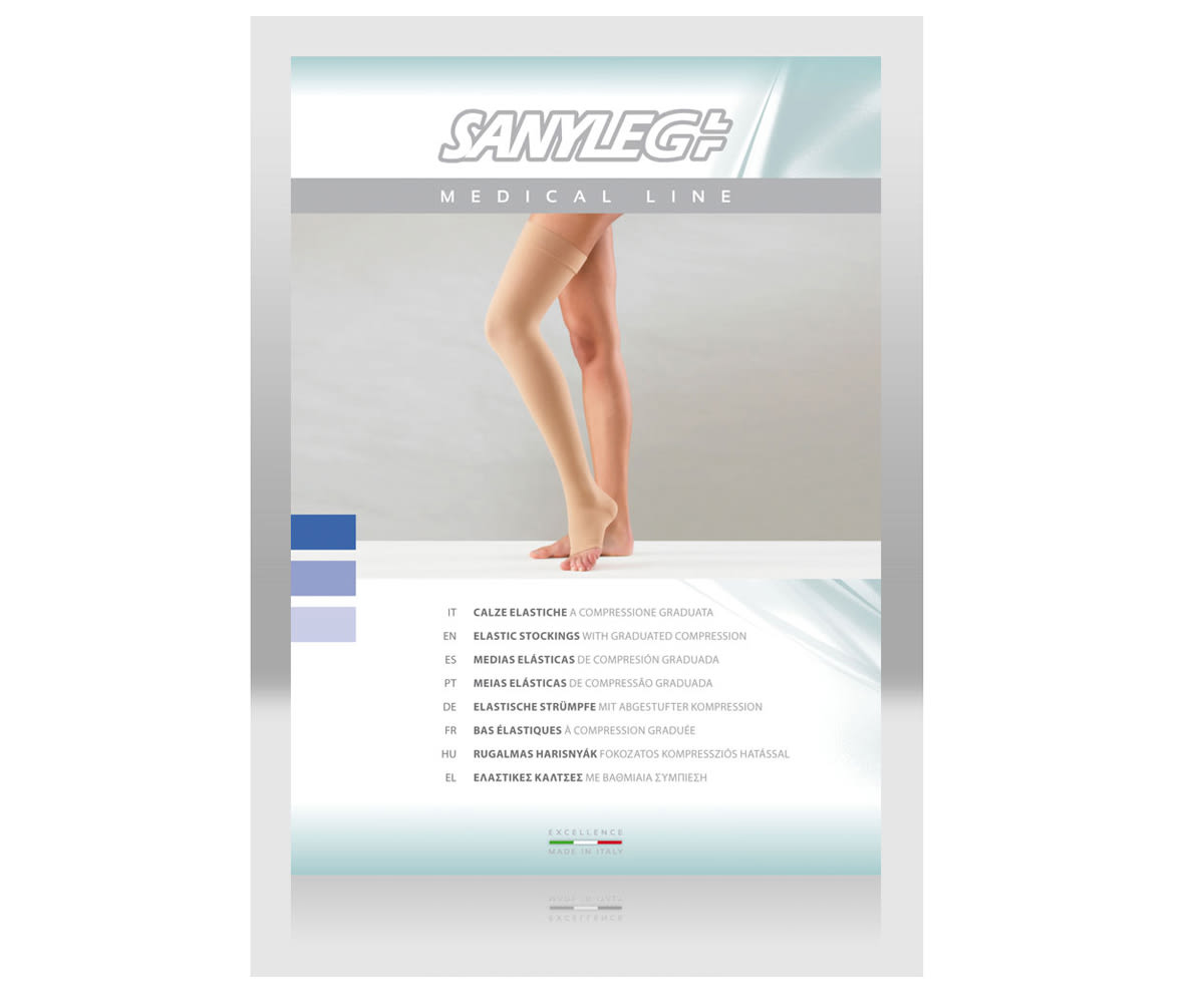 CALCETA SANYLEG T41 PREMIUM LINE - Compresion mmHg 23-32 CLASE II - PUNTA ABIERTA2