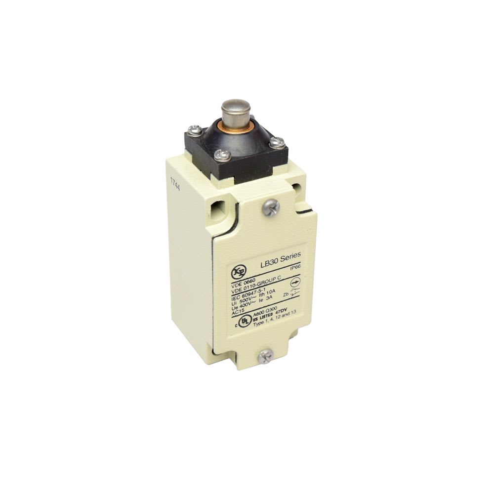 INTERRUPTOR DE POSICION C/PISTON DE ACERO CORTO CLB30 1NA+1NC LB30B KAP