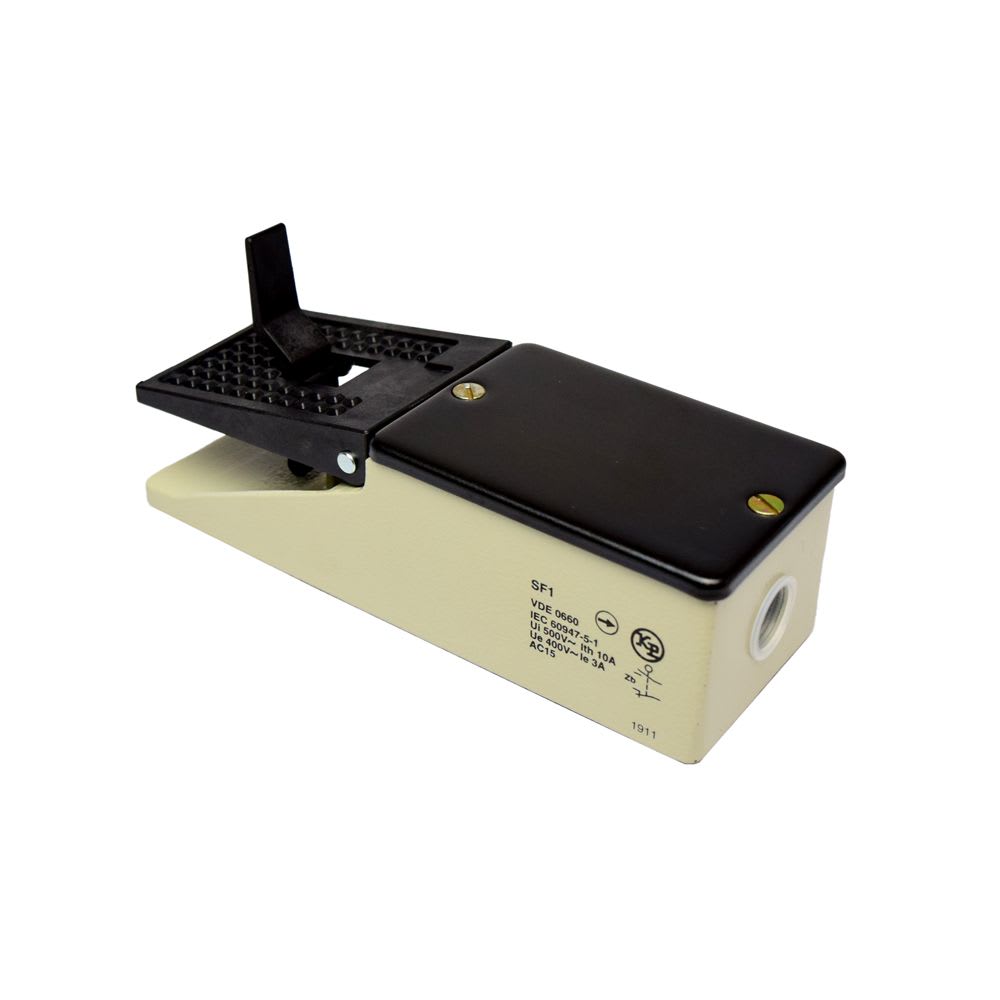 INTERRUPTOR A PEDAL METALICO INDUSTRIAL 1NA+1NC SF1 KAP1