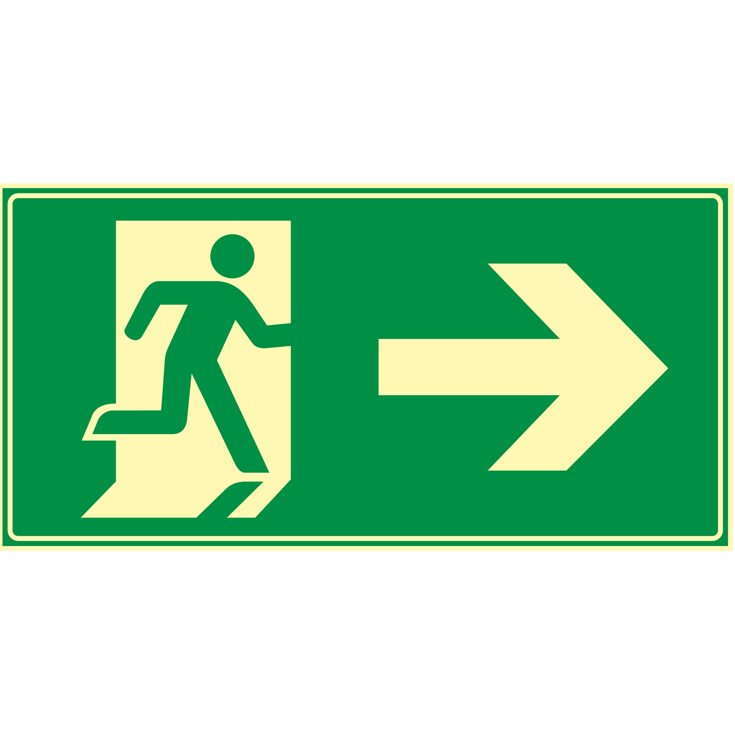 CARTEL SALIDA HACIA PUERTA DERECHA 03S190200005 FMF1