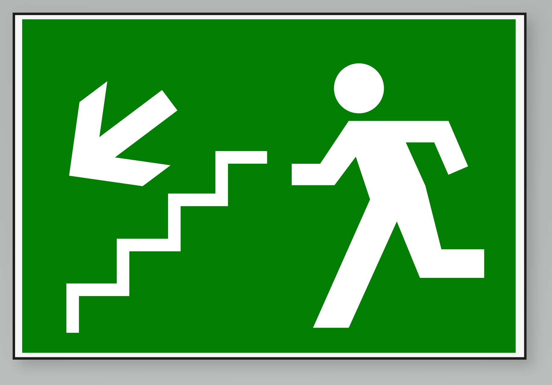 CARTEL SALIDA ESCALERA HACIA ABAJO 03S190200007 FMF1