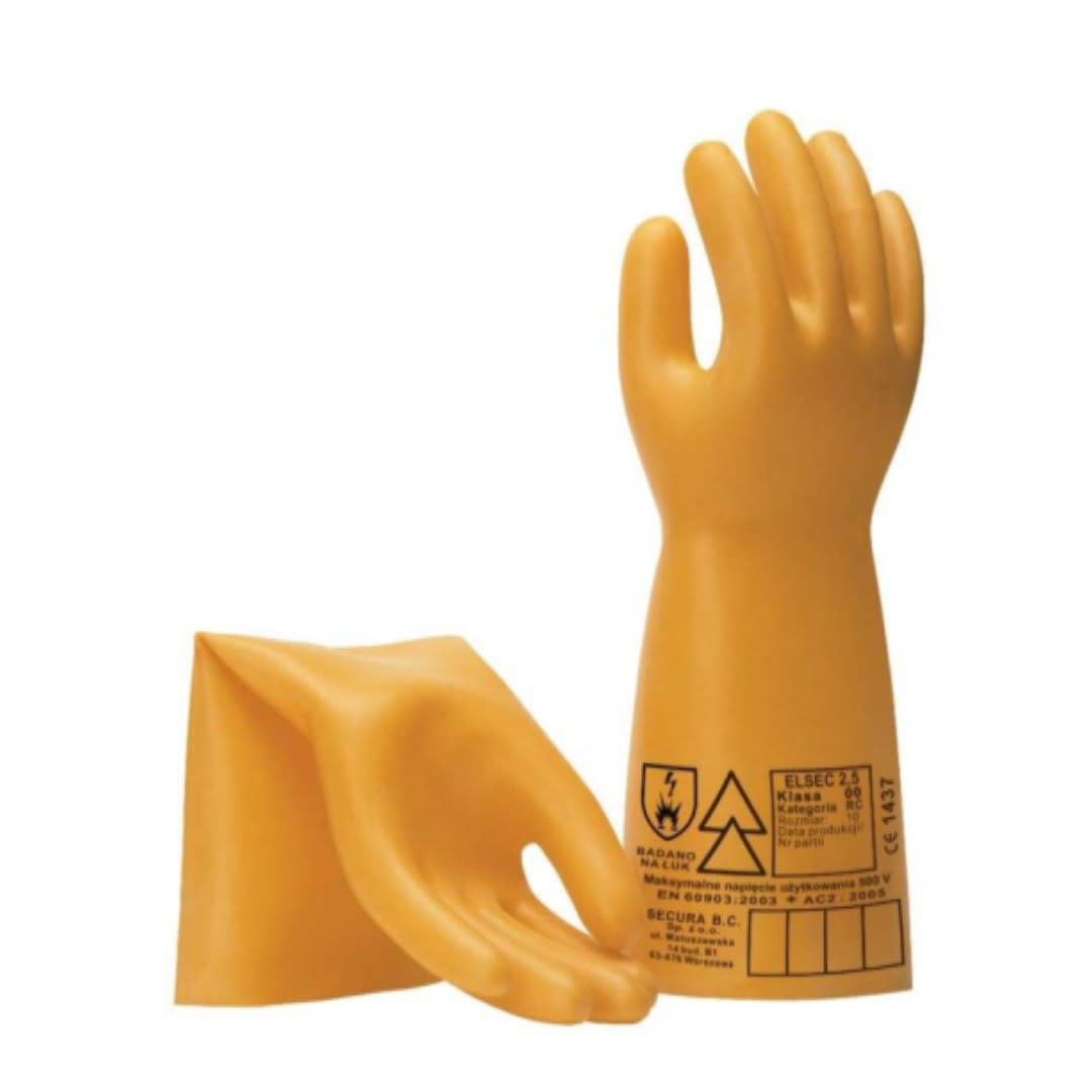 GUANTES AISLANTES 00-500V TALLA 9 ELSEC 2,5 KV/09 SECURA