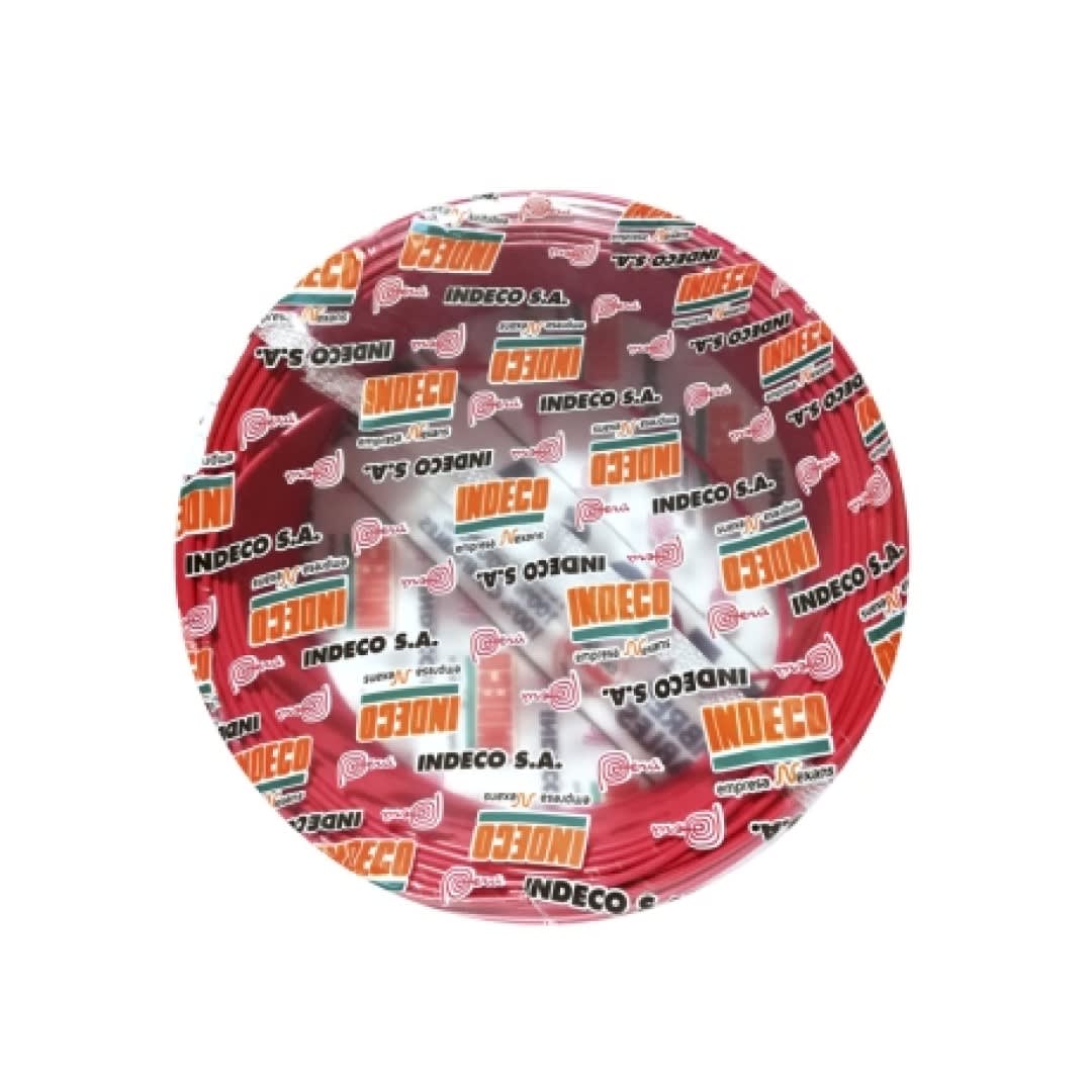 CABLE DE CONTROL GPT 8AWG 300V AISLAMIENTO PVC ROJO X ROLLO 10000636 INDECO