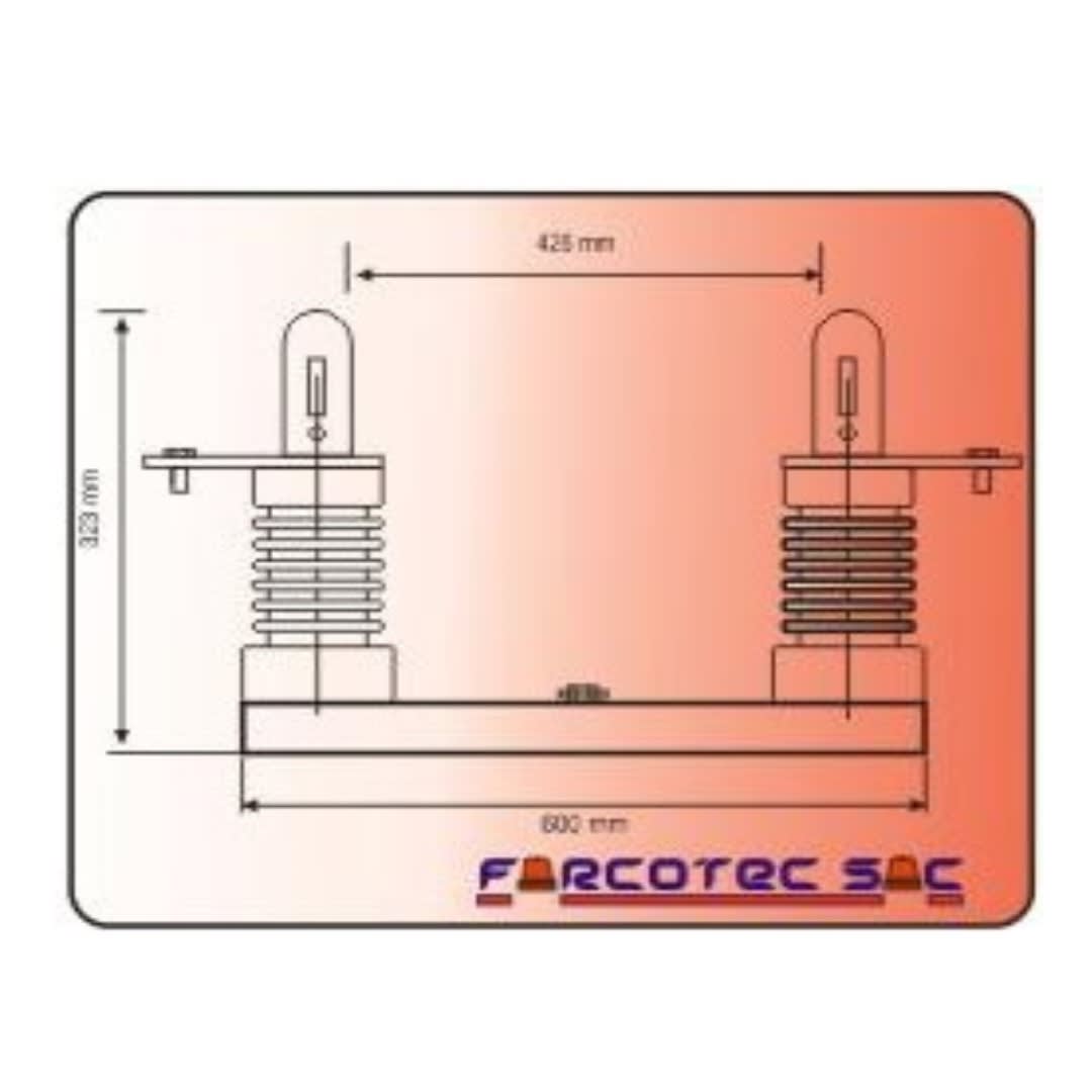 BASE PORTAFUSIBLE DE RESINA EPOXICA ARALDIT BPF 17.5KV/200 AMP FARCOTEC1