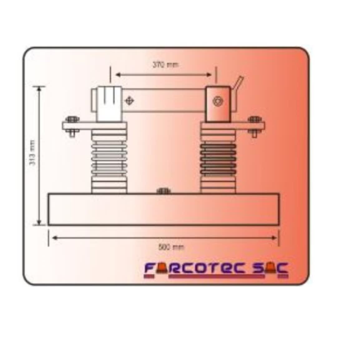 SECCIONADOR UNIPOLAR DE RESINA FSU 24KV/630AMP FARCOTEC1