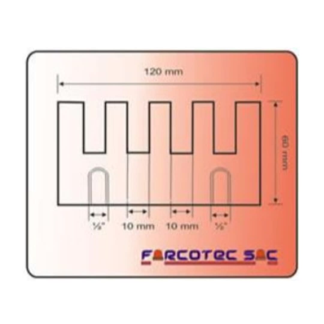 AISLADOR DE RESINA EPOXICA ARALDIT TIPO E DE 4 RANURAS 120X60MM FARCOTEC1