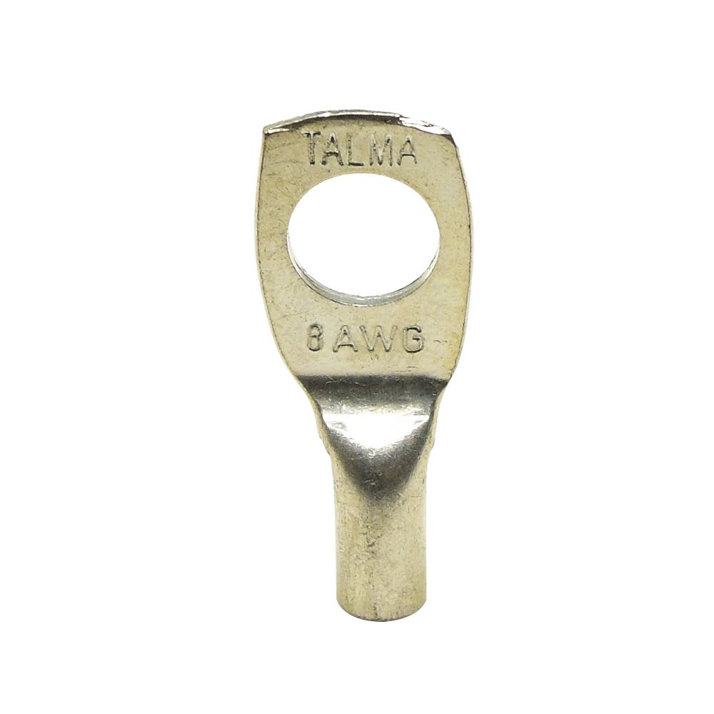 TERMINAL A COMPRESION CON BARRIL ESTANDAR CU/ES 8AWG 1H 3/8'' 35A TALMA1