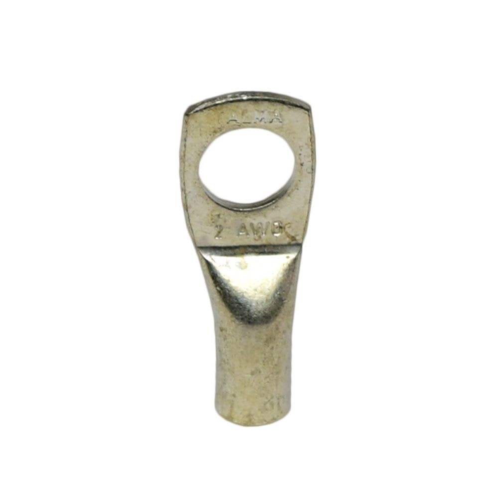 TERMINAL A COMPRESION CON BARRIL ESTANDAR CU/ES 2AWG 1H 3/8'' 90A TALMA