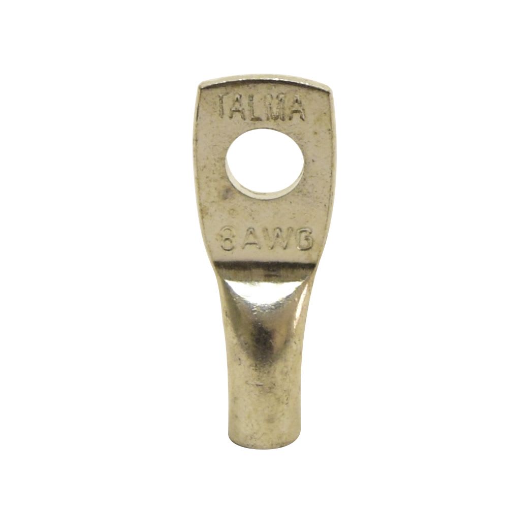TERMINAL A COMPRESION CON BARRIL ESTANDAR CU/ES 8AWG 1H 1/4'' 35A TALMA