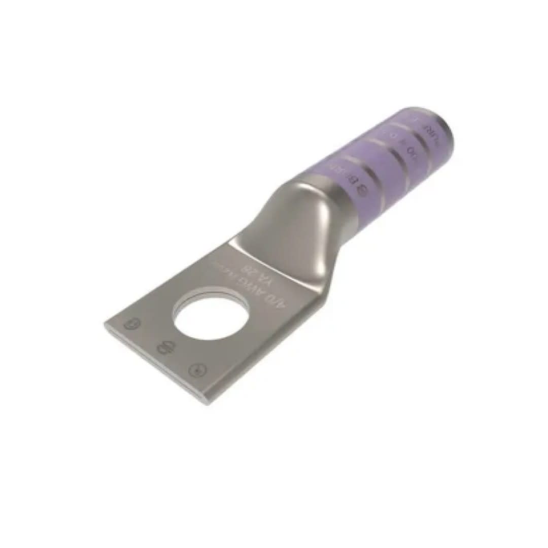 TERMINAL A COMPRESION CON BARRIL LARGO CU/ES.4/0AWG 1H 3/8'' 35KV YA28TC38 BURNDY