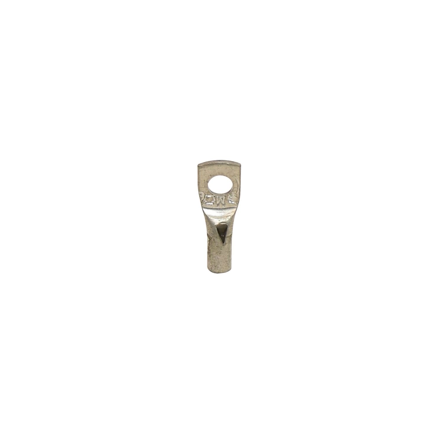 TERMINAL A COMPRESION CON BARRIL ESTANDAR CU/ES. 10AWG 1H 3/16'' L=23.5MM 25A RM-6MM2 HOLLINGSWORTH