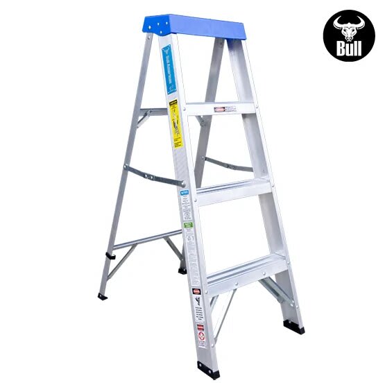 ESCALERA ALUMINIO TIJERA SIMPLE ACCESO 4 PASOS 90KG 1.22M ATS90-4III AMERICAN BULL2