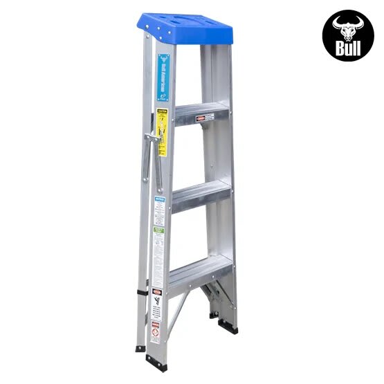 ESCALERA ALUMINIO TIJERA SIMPLE ACCESO 4 PASOS 90KG 1.22M ATS90-4III AMERICAN BULL4