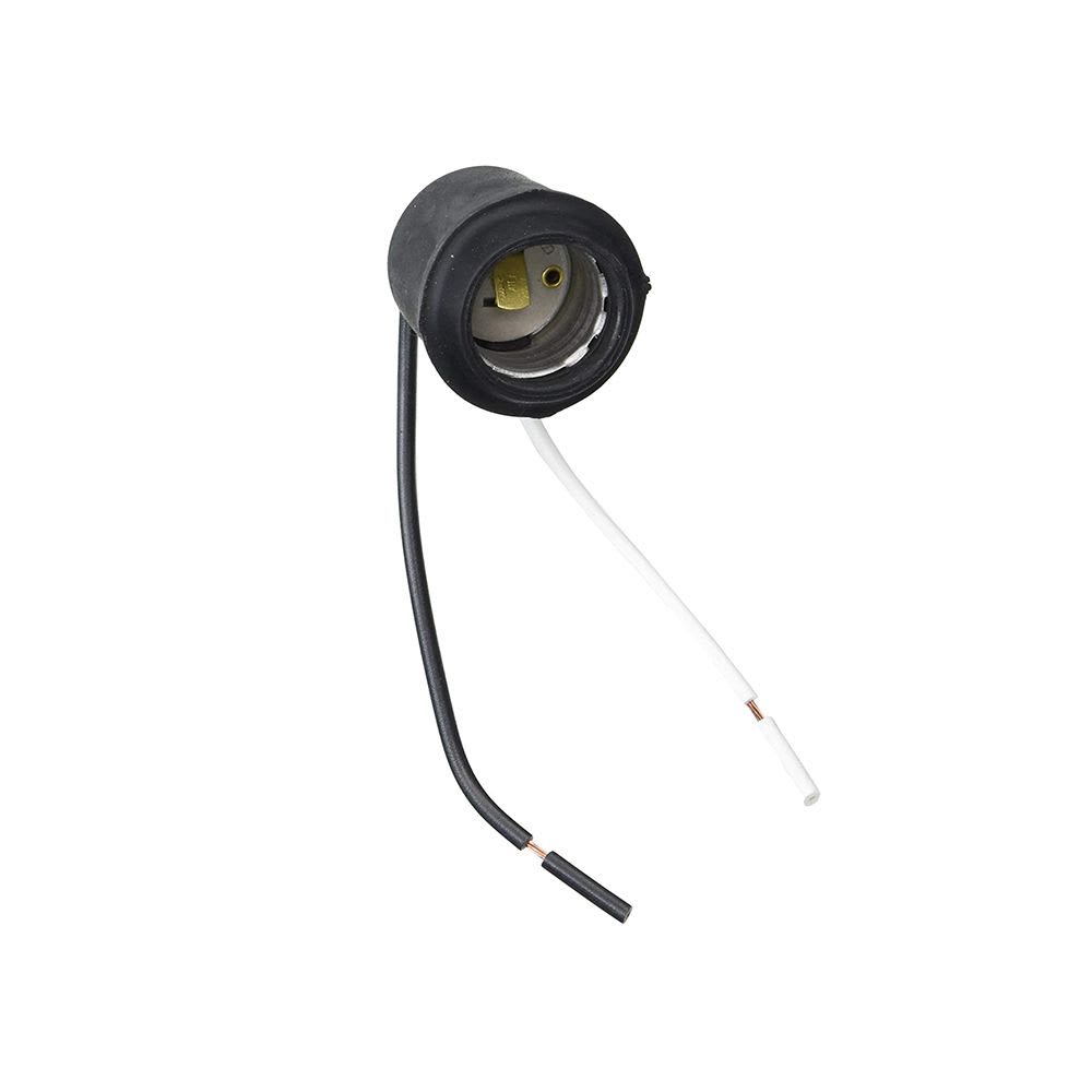 SOCKET DE JEBE E27 PARA INTEMPERIE CON CHICOTE 124-D LEVITON
