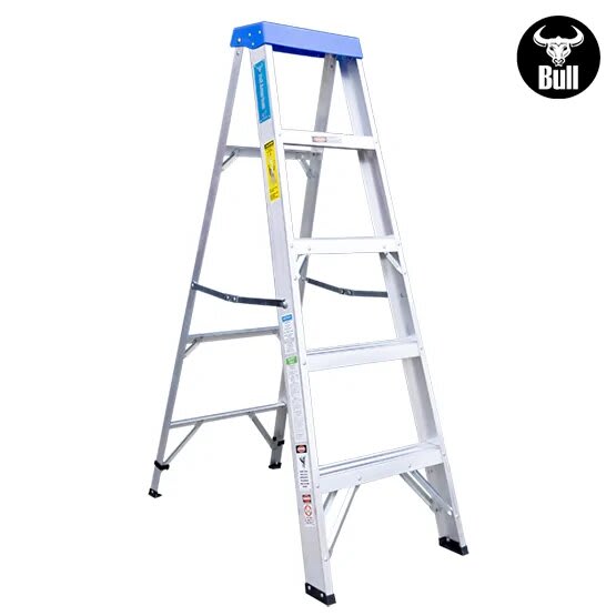 ESCALERA ALUMINIO TIJERA SIMPLE ACCESO 5 PASOS 90KG 1.53M ATS90-5III AMERICAN BULL2