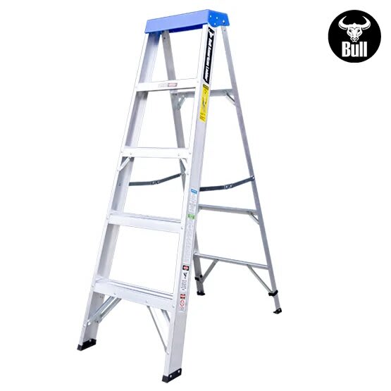 ESCALERA ALUMINIO TIJERA SIMPLE ACCESO 5 PASOS 90KG 1.53M ATS90-5III AMERICAN BULL3
