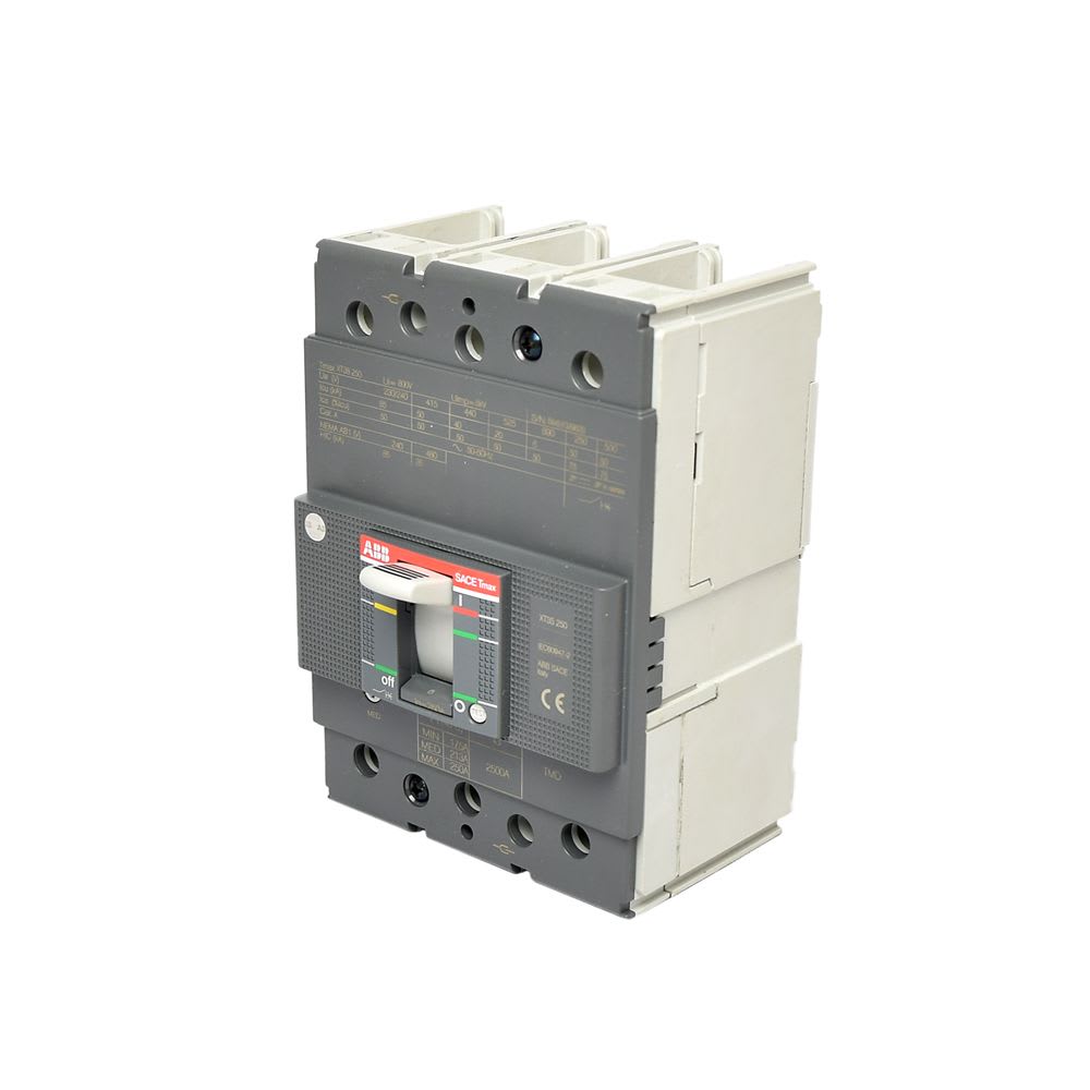 INTERRUPTOR TERMOMAGNETICO REGULABLE 3X175-250A (690V) 50/25KA 220/440V 1SDA068059R1 ABB