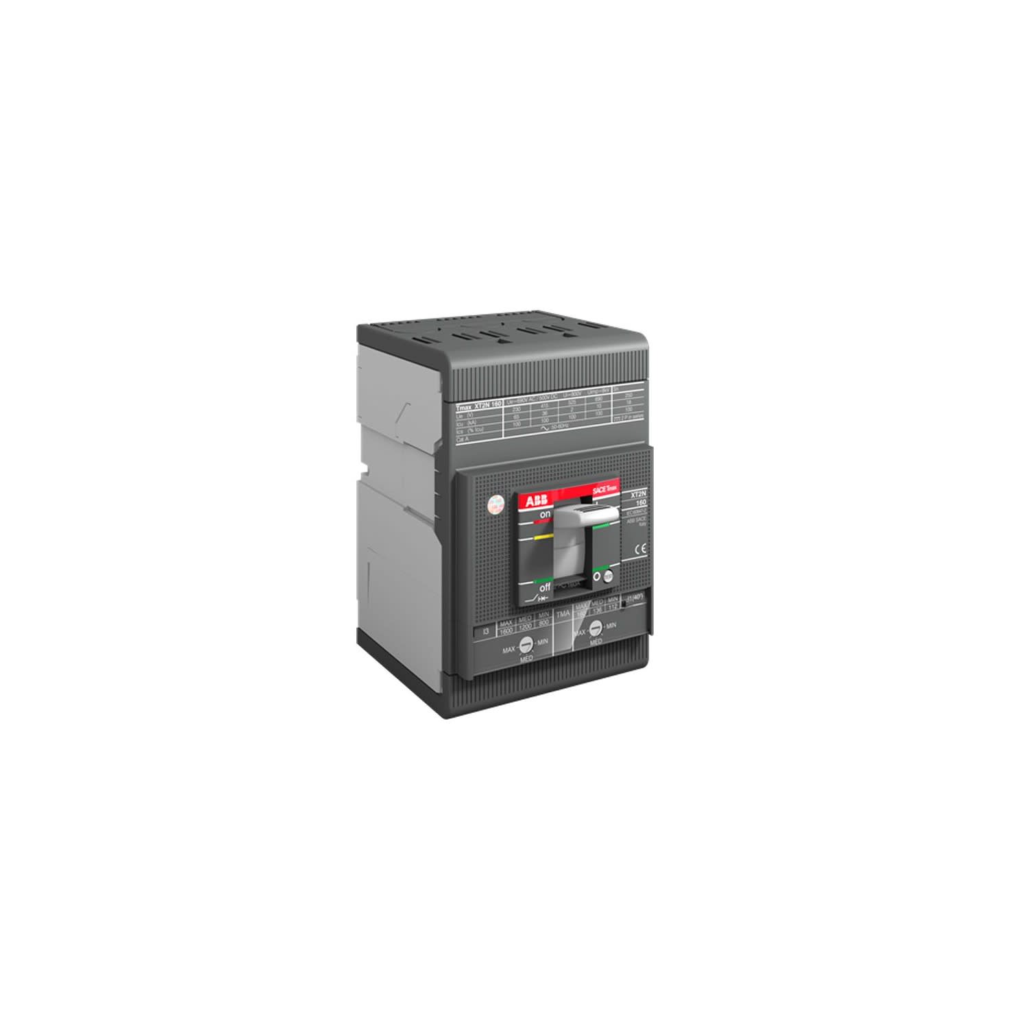 INTERRUPTOR TERMOMAGNETICO REGULABLE 3X112-160A(690V) 100/65KA 230/440V 1SDA067604R1 ABB1