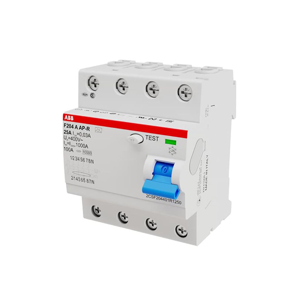 INTERRUPTOR DIFERENCIAL SUPERINMUNIZADO 4X40A 30MA A APR 2CSF204401R1400 ABB