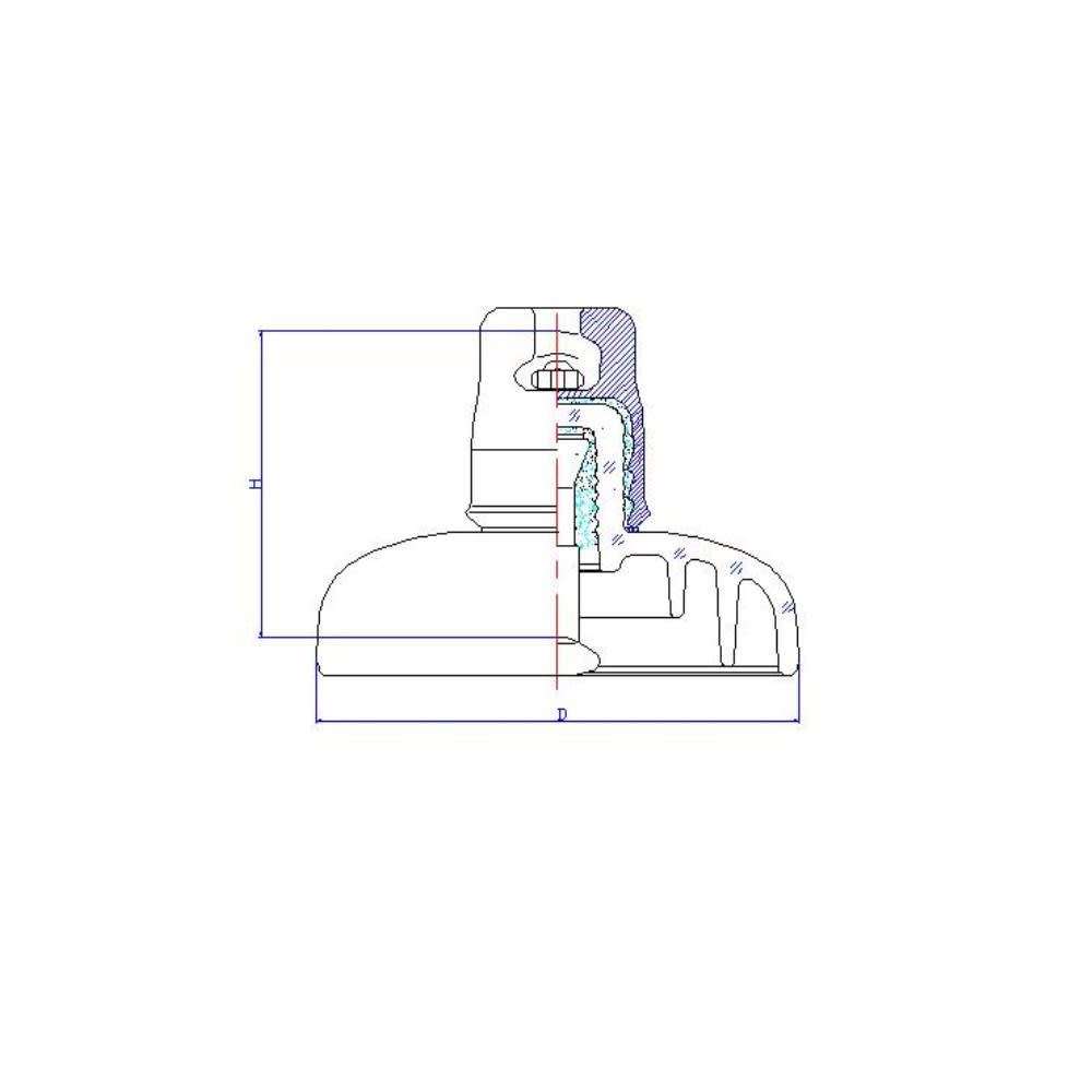 AISLADOR DE VIDRIO TIPO SUSPENSION 210KN 280/170/450MM U210B/170 PROCEDENCIA CHINA1