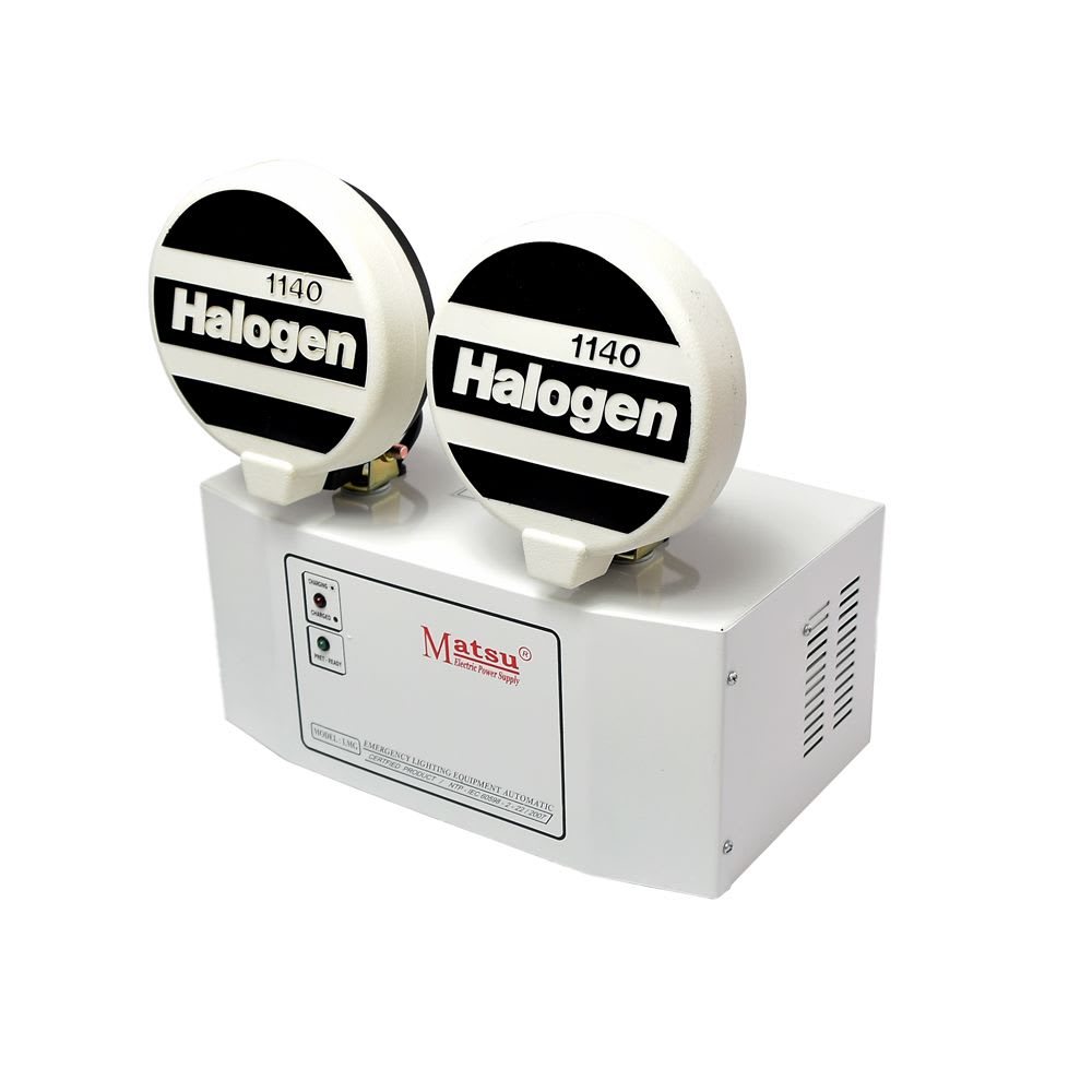 LUMINARIA DE EMERGENCIA HALOGENO 2X35W 2H 220V IP30 INTERIOR LMG23502 MATSU1