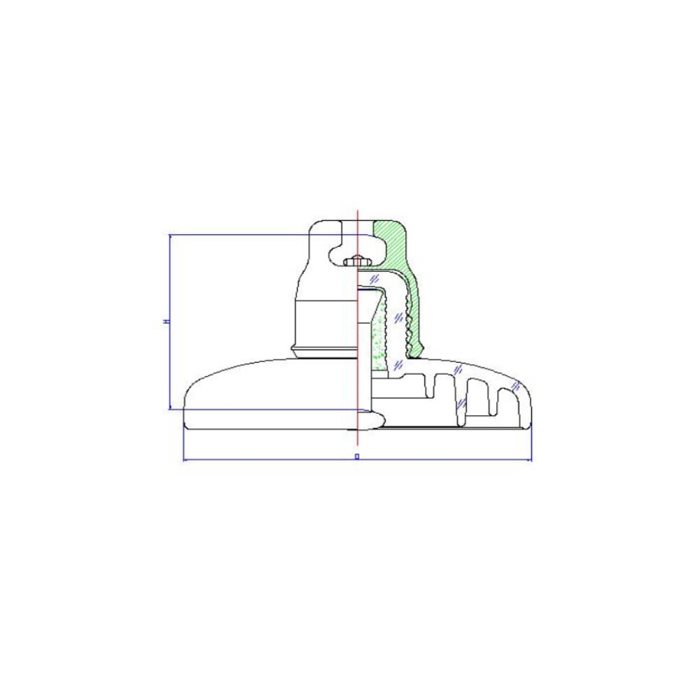AISLADOR DE VIDRIO TIPO SUSPENSION 420(400)KN 360/205/550MM U420B/205 PROCEDENCIA CHINA2
